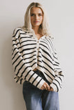 Harper Striped Cardigan in Navy FINAL SALE