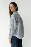 Markell Oversized Button Up in Blue