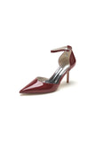 Pointed Toe High Heels with Ankle Strap