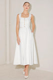 SUMMER SOCIAL WHITE MIDI DRESS