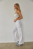 Vienna Linen Cargo Pants