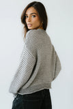Tracey Striped Oversized Sweater in Grey FINAL SALE
