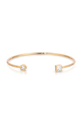Crystal Shapes Bracelet Cuff