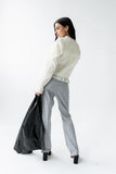 Willow Slim Straight Trouser in Grey