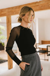 Camden Ribbed Top in Black FINAL SALE