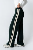 Avery Striped Pants in Green FINAL SALE