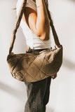 Whimsy Quilted Bag in Taupe