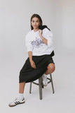 Preston Satin Skirt in Black FINAL SALE