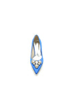 Pointed Toe Stiletto Heels with Rhinestone