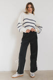 Inara Knit Sweater in Navy FINAL SALE