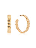 Large Metal Moderna Hoops