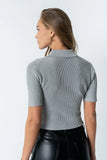 Cami Ribbed Sweater in Grey