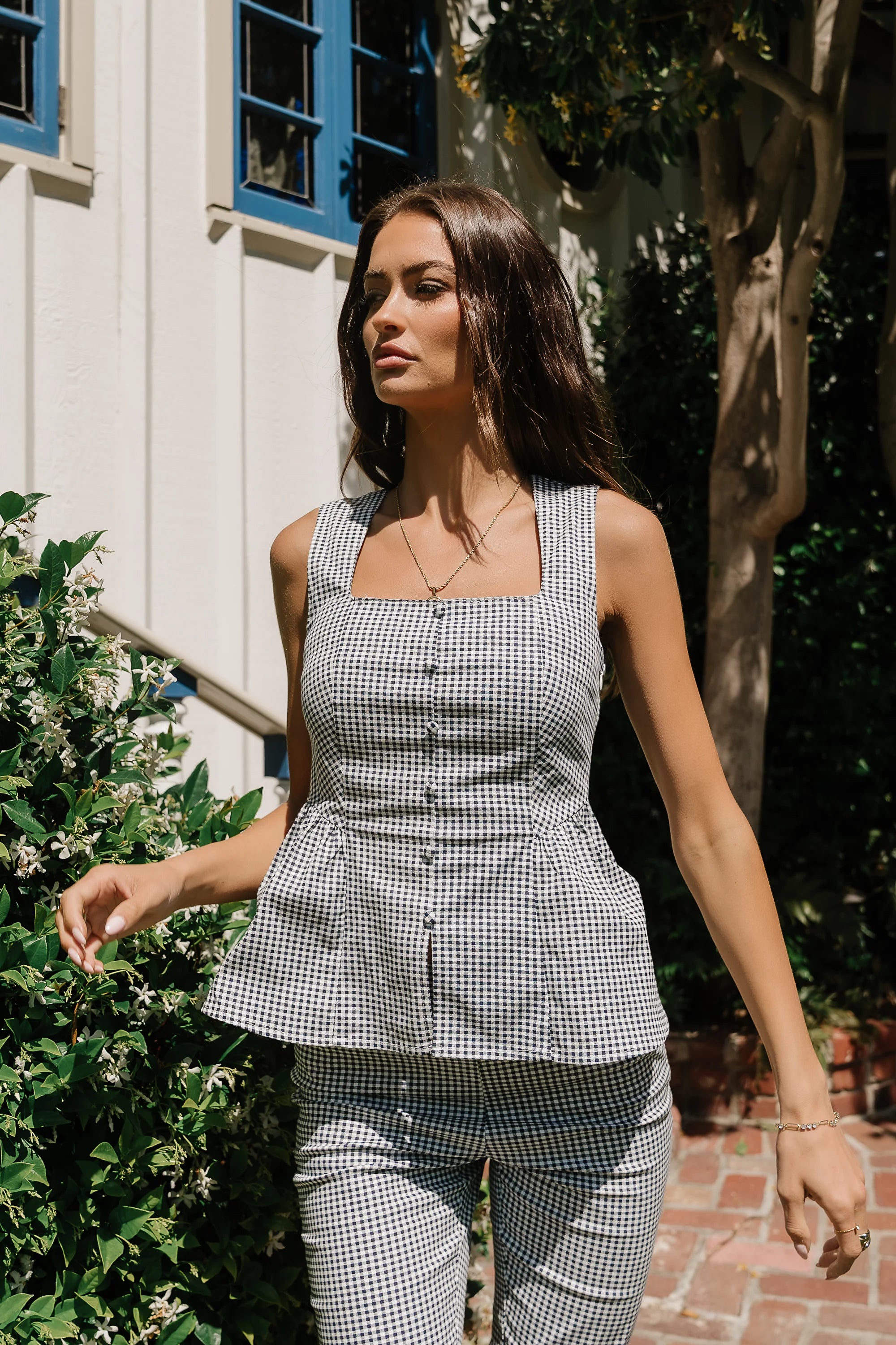 Saylee Gingham Top