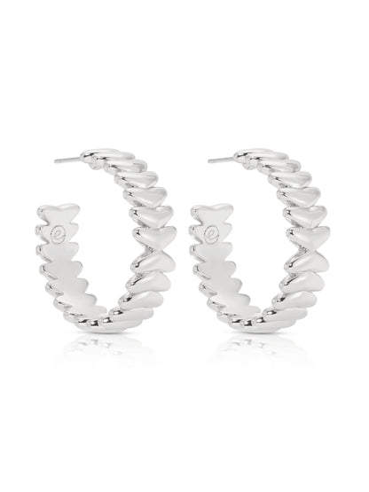 Medium Metal Moderna Hoops