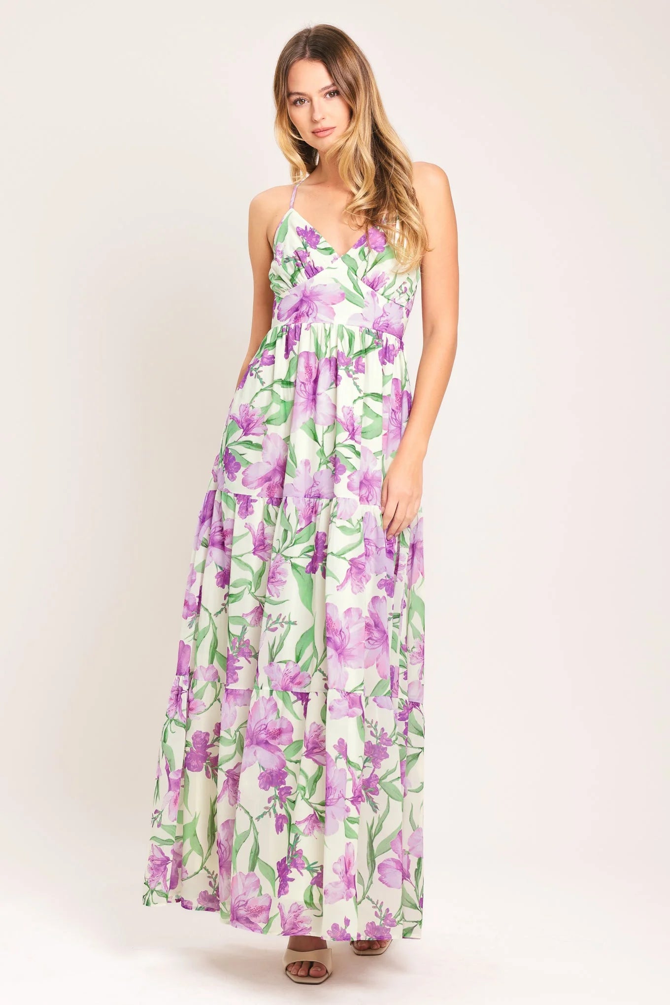 GARDEN SWEETHEART LAVENDER MAXI DRESS
