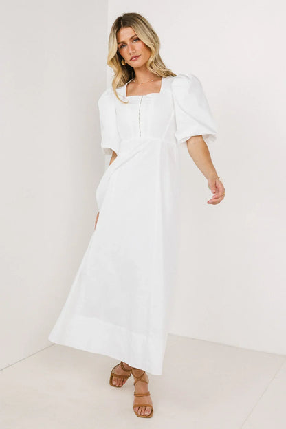 Cassia Corset Dress in Ivory FINAL SALE