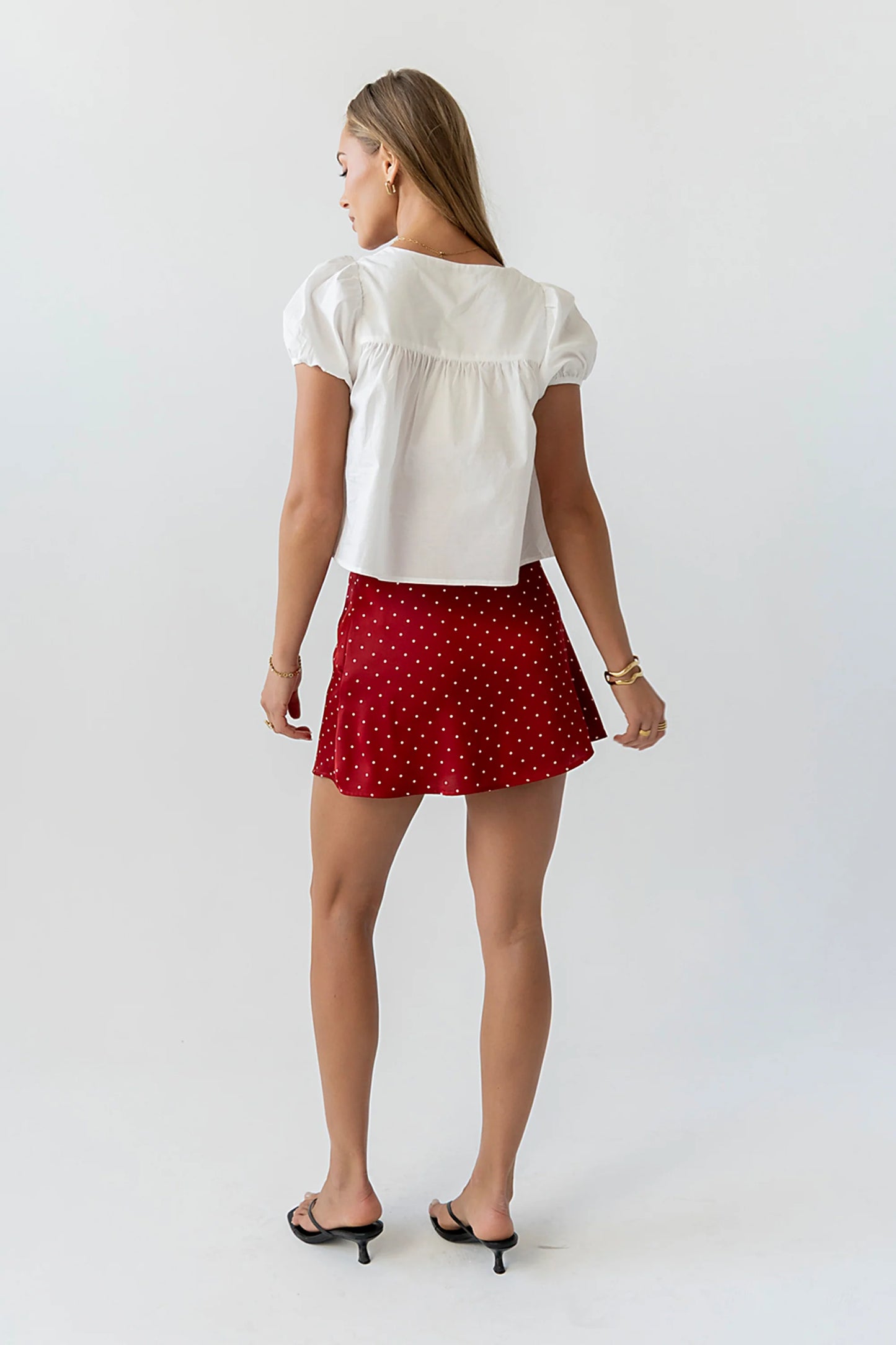Joanna Polka Dot Mini Skirt