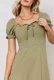 Maddox Midi Dress in Sage FINAL SALE