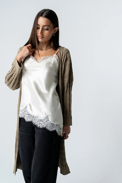 Marlie Asymmetrical Top in Cream