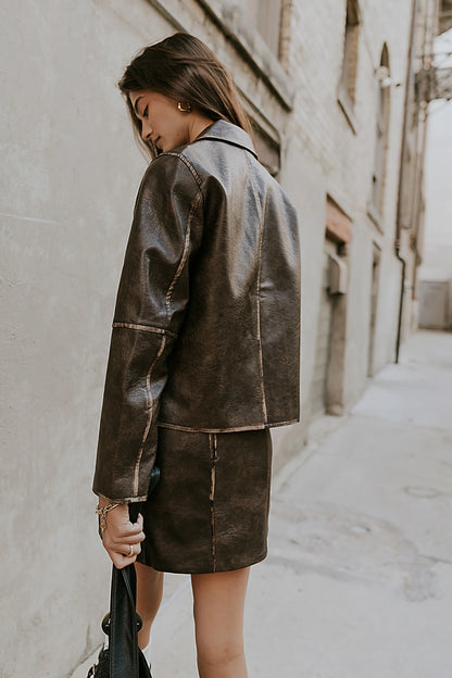 Kelsey Vegan Leather Jacket FINAL SALE