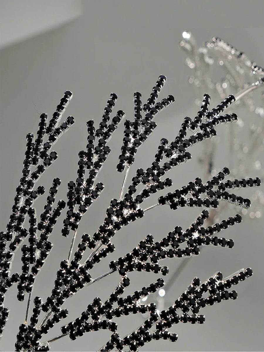 Metal Super Shiny Rhinestone Wide Headband Hair Accessories