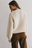 Zaidee Knit Sweater in Beige FINAL SALE