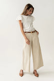 Jannah Wide Leg Pants in Ecru