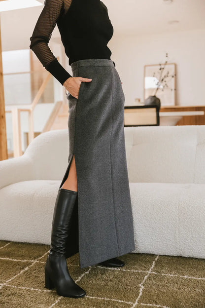 Francis Wool Blend Skirt FINAL SALE