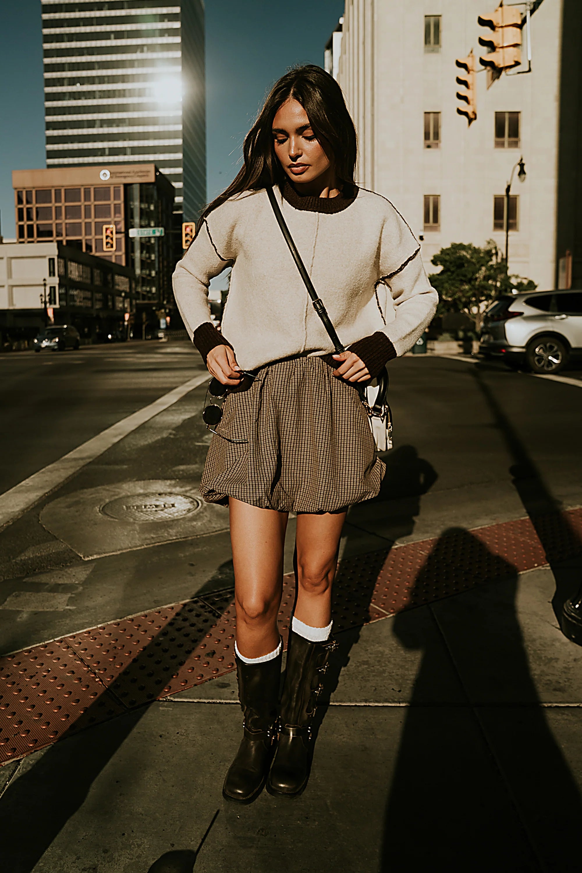 Junie Contrast Sweater FINAL SALE