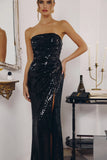 Shauna Gown Strapless Sequin Dress