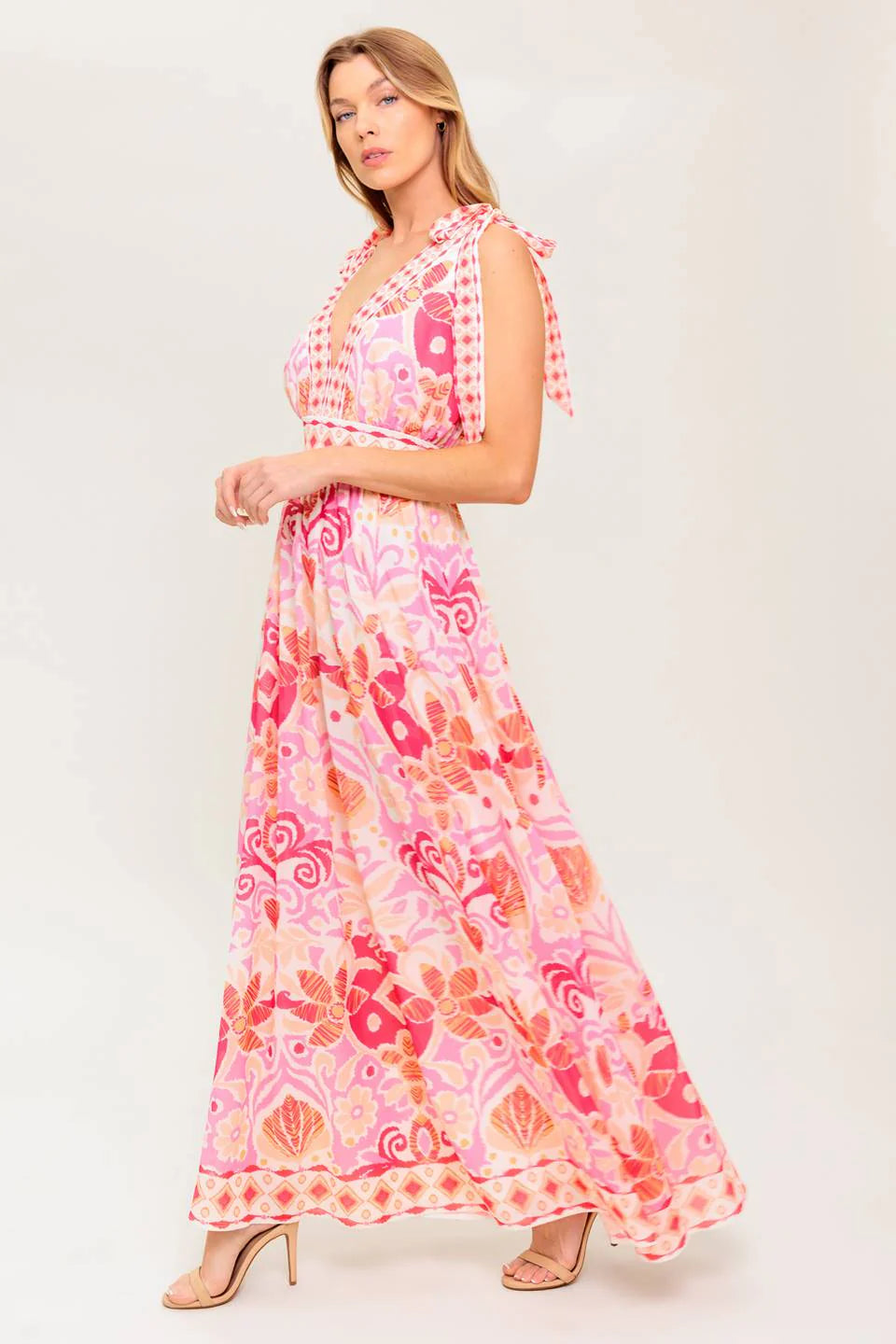 VINEYARD BLUSH MAXI DRESS PINK