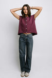 Paige Knit Sweater in Burgundy FINAL SALE