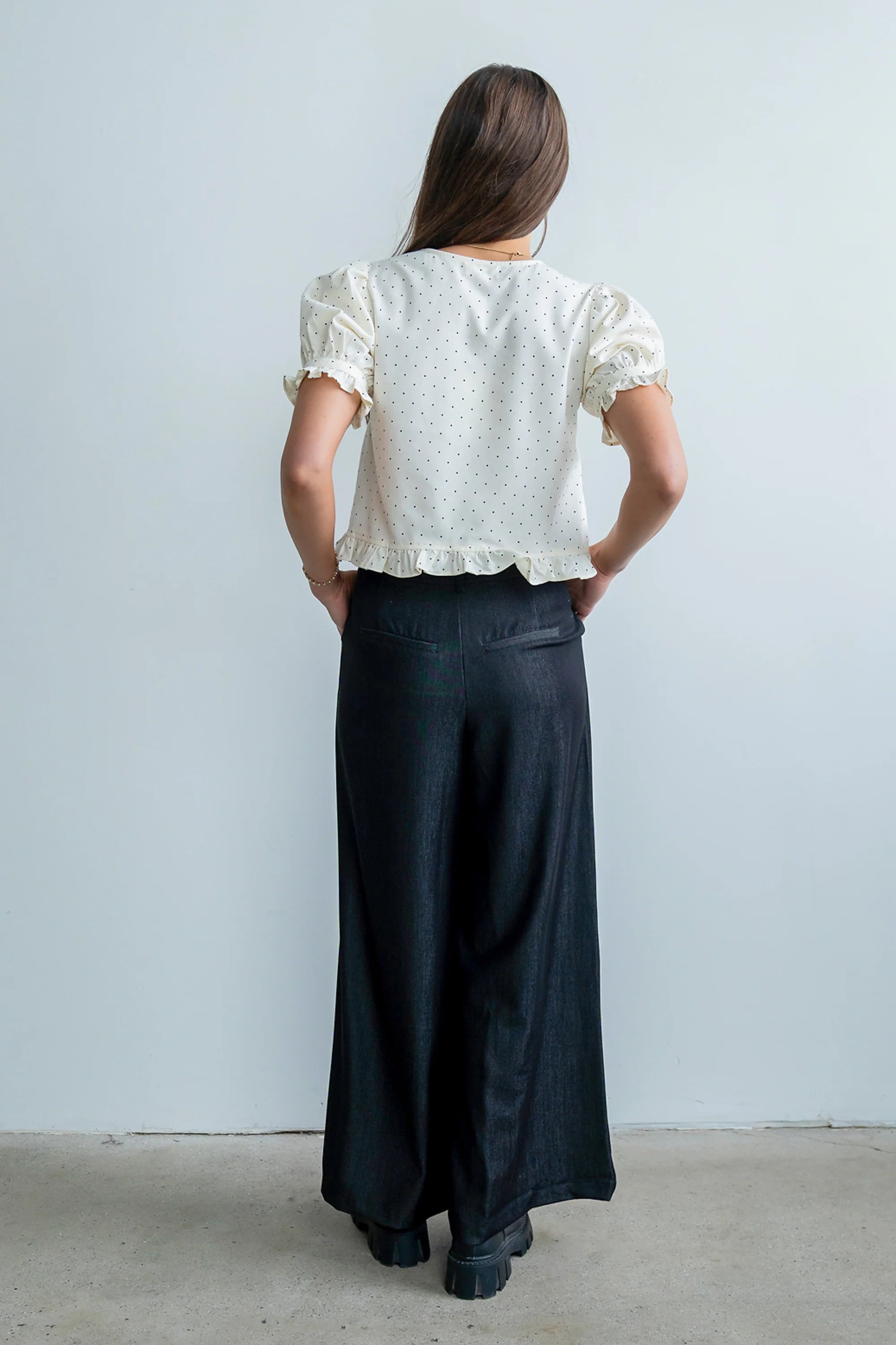 Joey Pleated Pants in Black