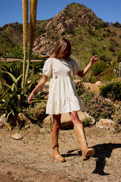 Mei Smocked Mini Dress FINAL SALE