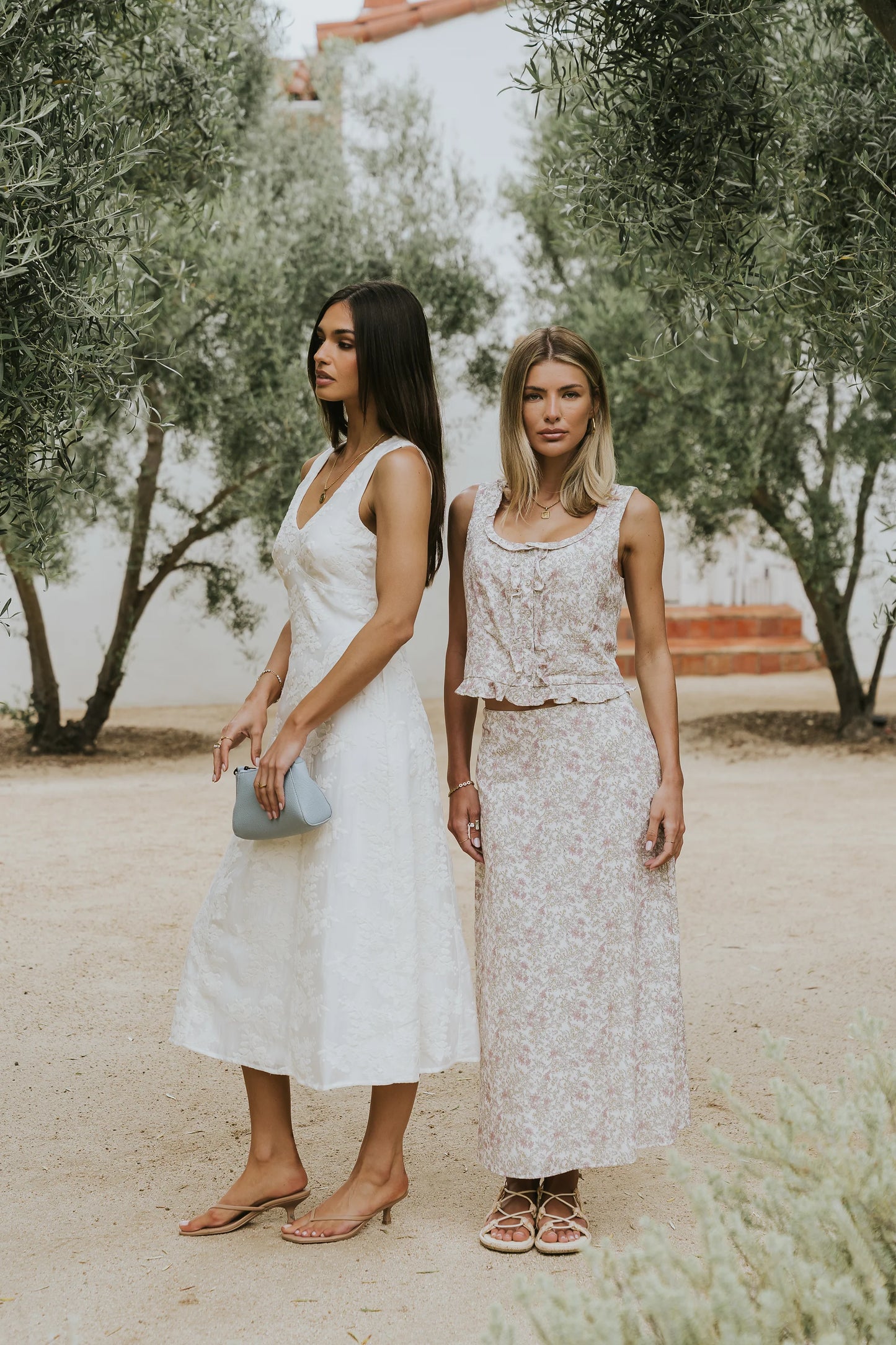 Ariel Embroidered Midi Dress
