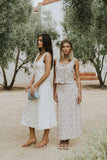 Ariel Embroidered Midi Dress