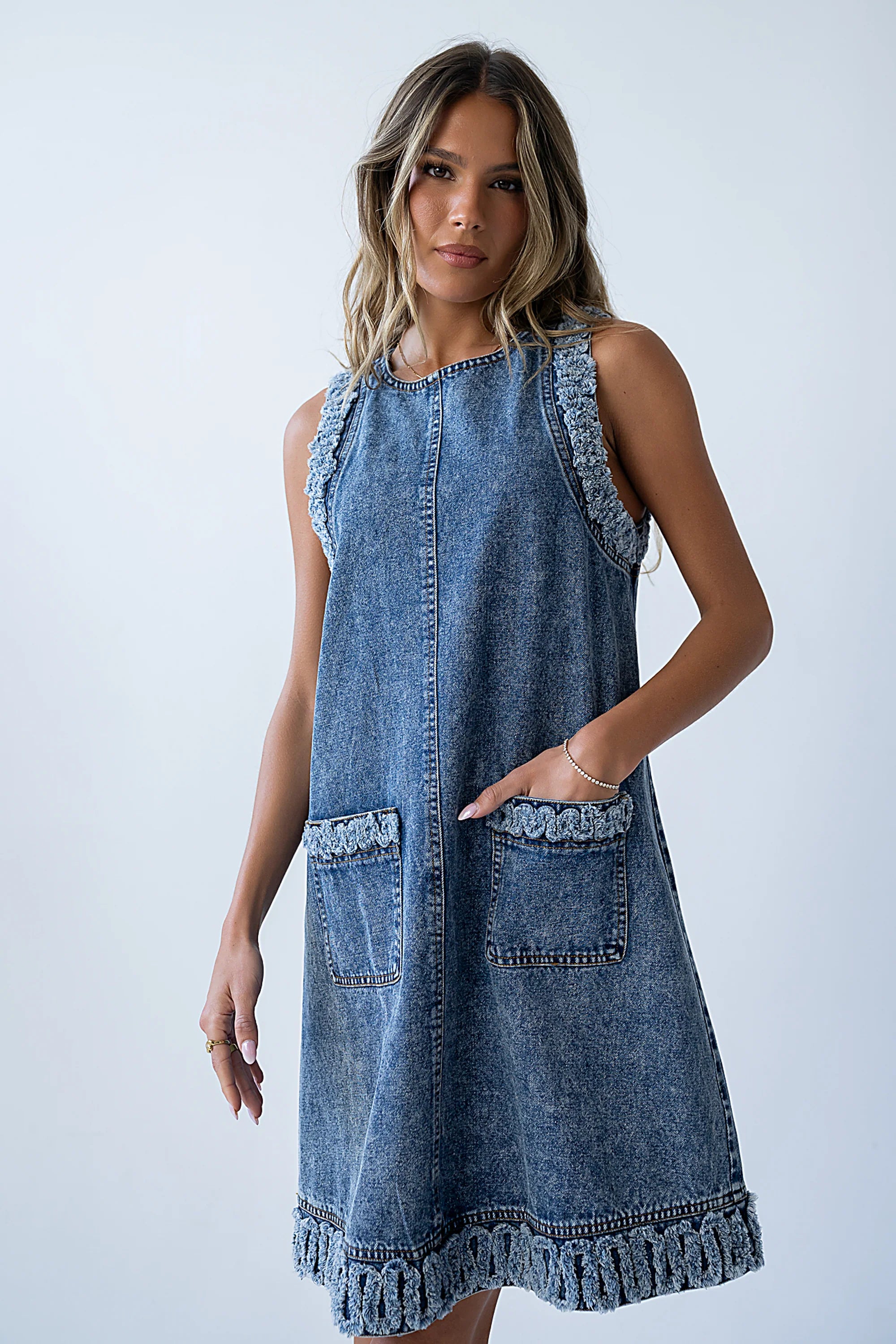 Keslie Denim Mini Dress