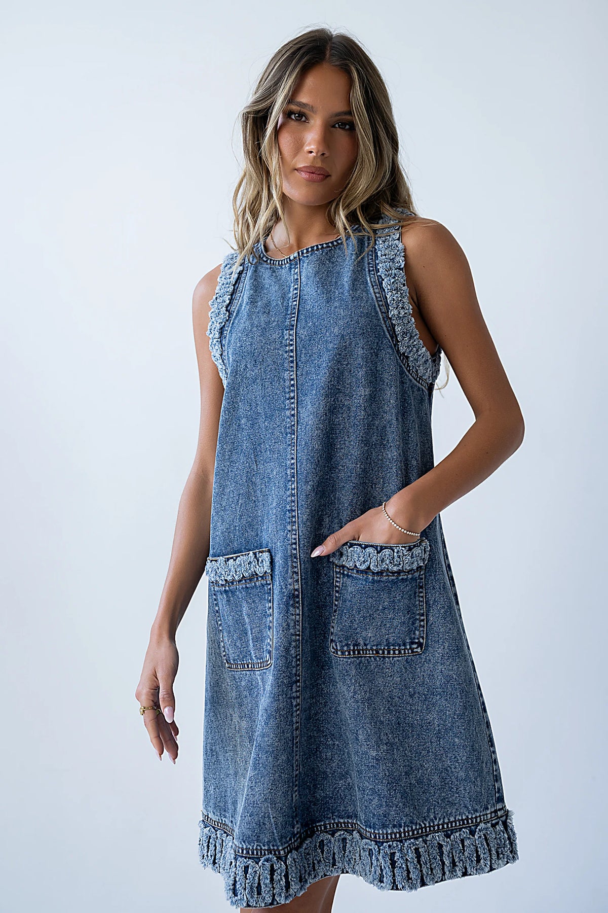 Keslie Denim Mini Dress