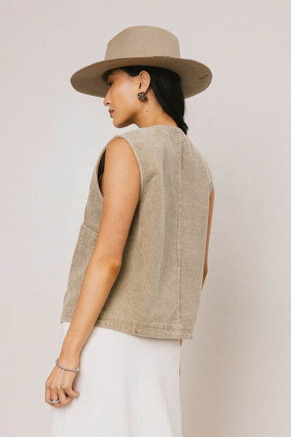 Devon Corduroy Vest FINAL SALE