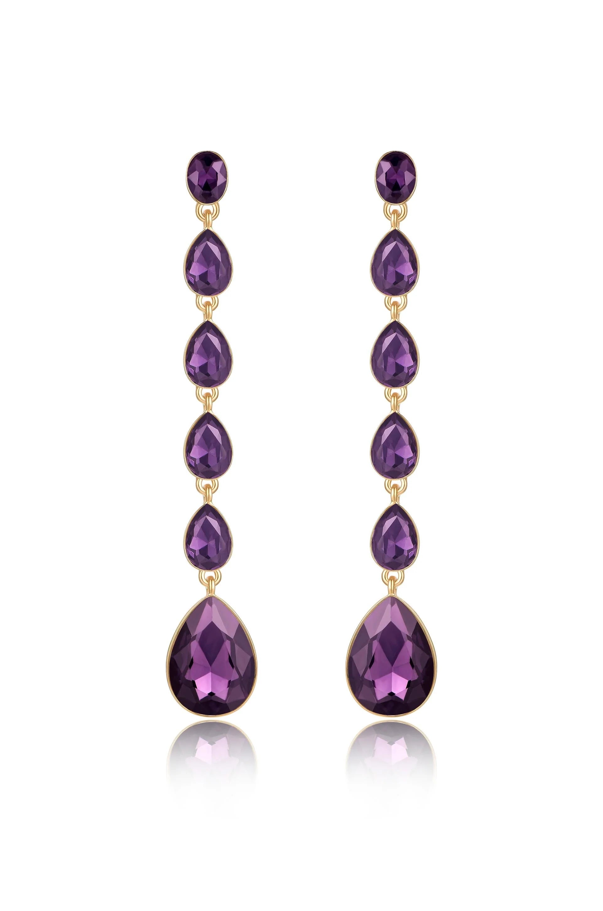 Crystallized Drop Earrings