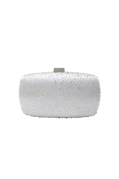 Womens Rhinestones Evening Clutch in Satin