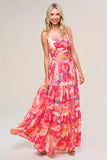 ROMANTICALLY SPEAKING WOVEN TOP AND SKIRT SET