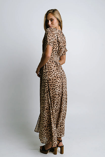 Wrenna Leopard Maxi Dress