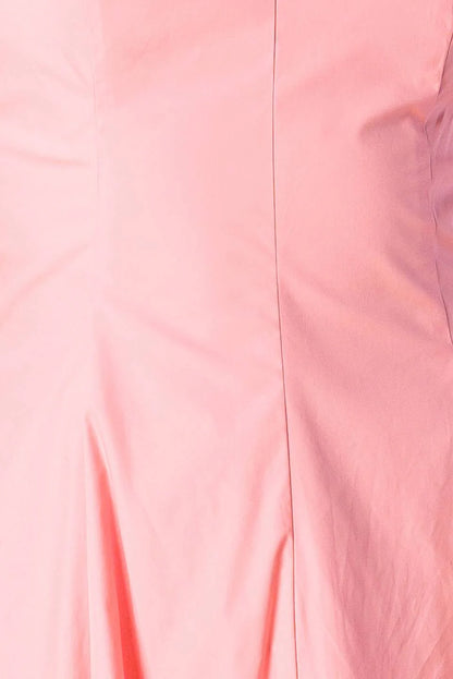 SWEET NOTHINGS SHOULDER BOW MIDI DRESS PEACH