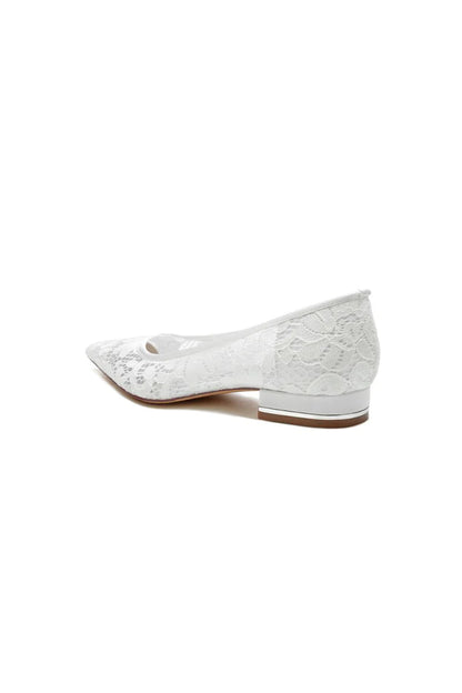 Lace Cocktail Pointed Toe Flats