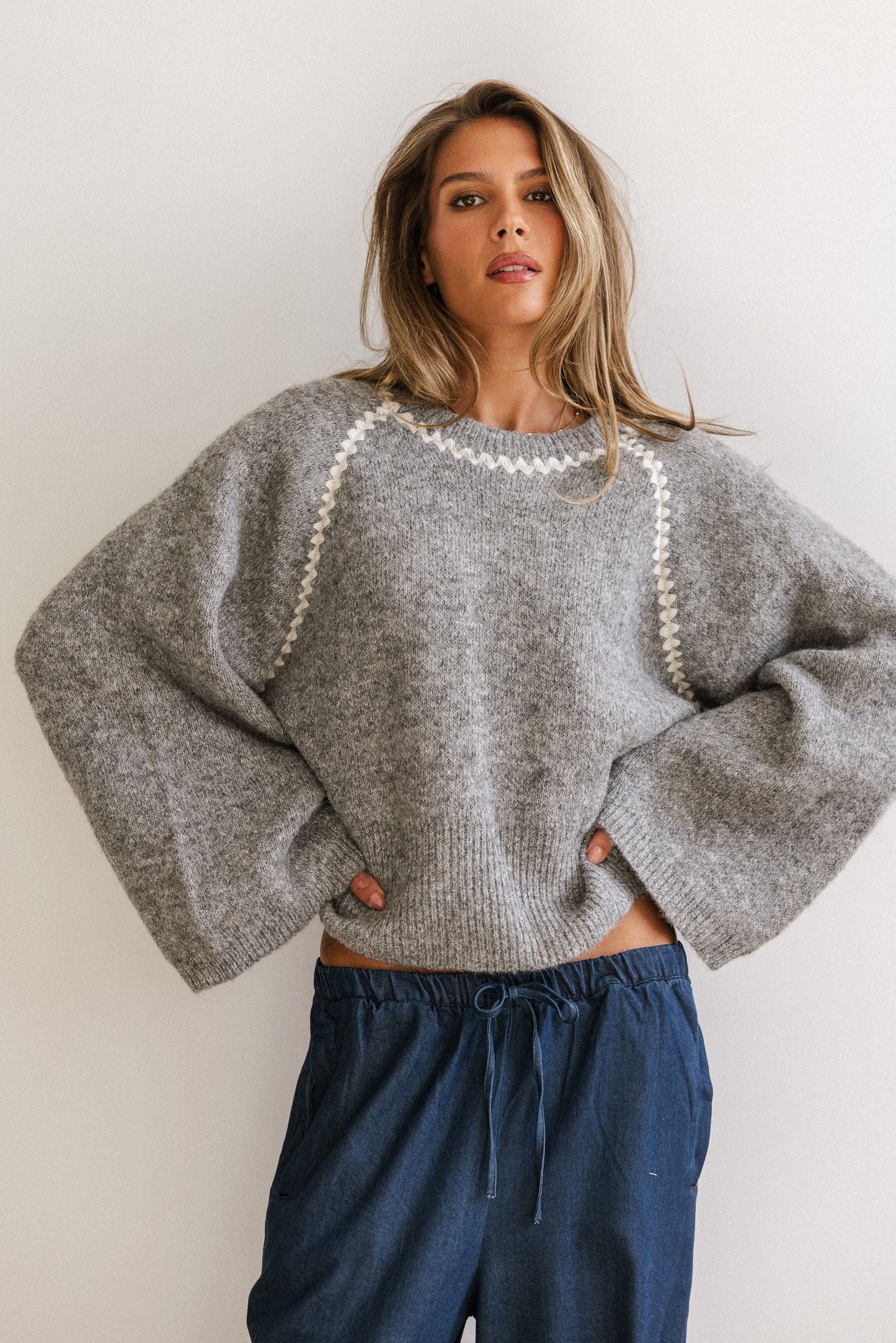 Maddy Ric Rac Knit Sweater