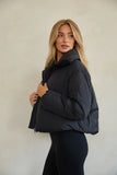 Violet Cloud Puffer Jacket