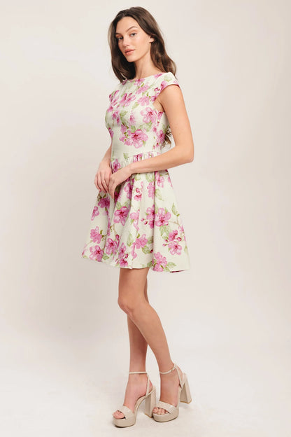 BLOSSOM BABE PINK MINI DRESS