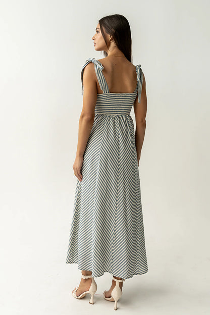 Michelle Striped Maxi Dress