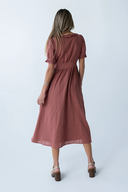 Demi Maxi Dress in Marsala